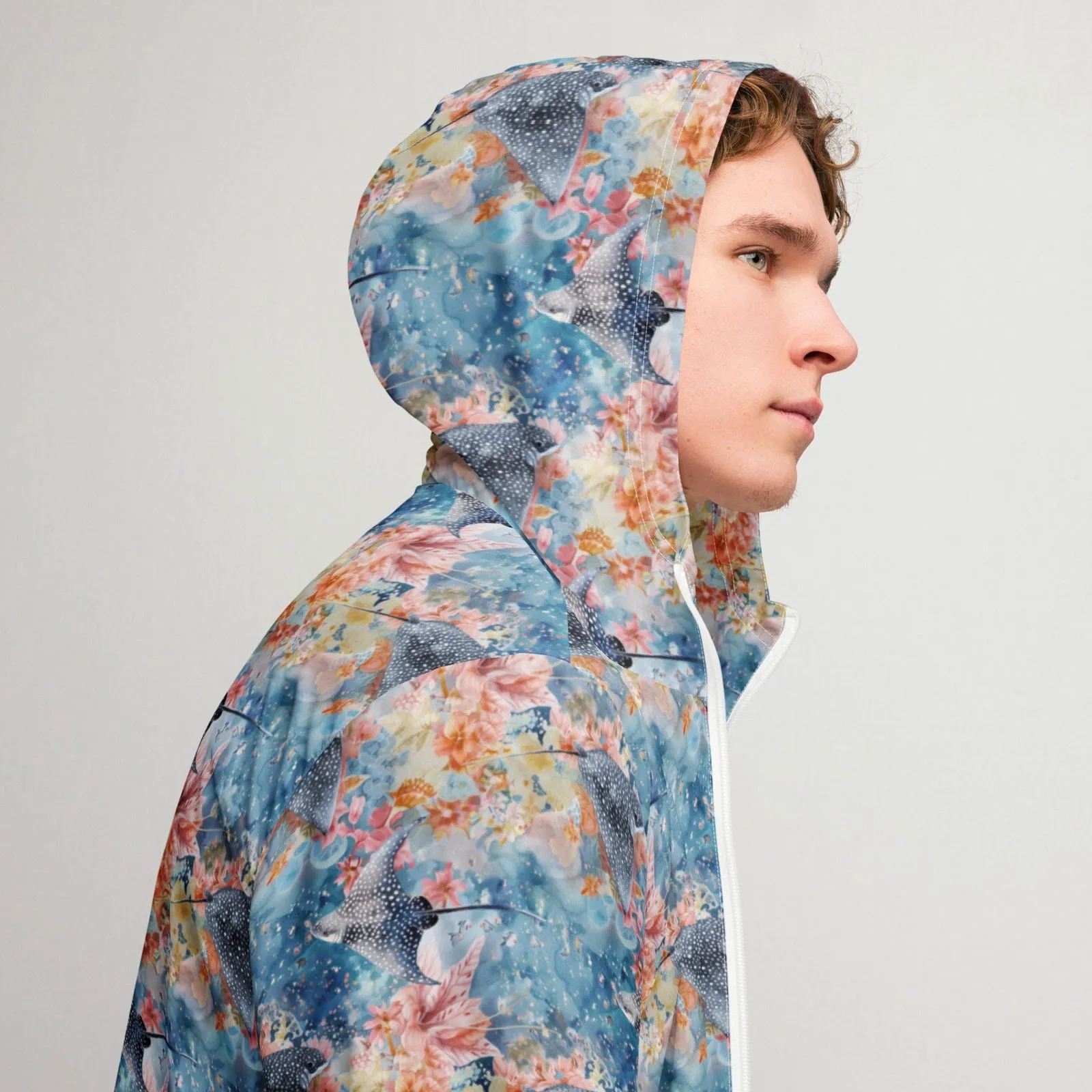 Spotted Eagle Ray Men’s windbreaker