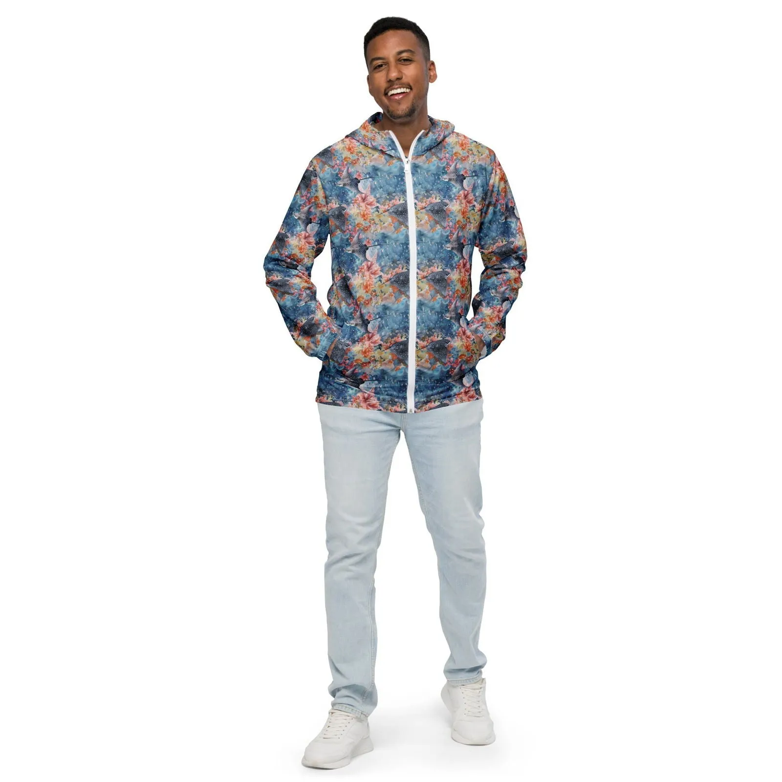 Spotted Eagle Ray Men’s windbreaker