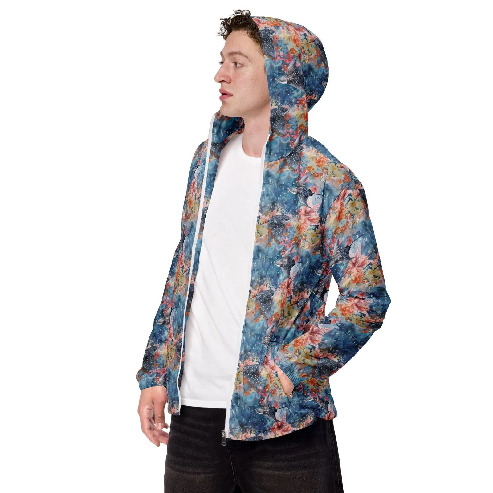 Spotted Eagle Ray Men’s windbreaker