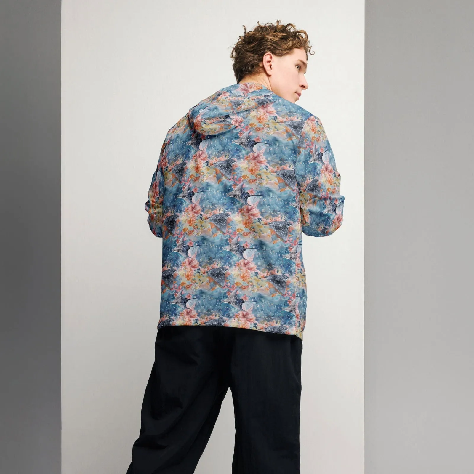 Spotted Eagle Ray Men’s windbreaker