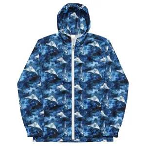 Starry Manta Ray Dance Men’s windbreaker