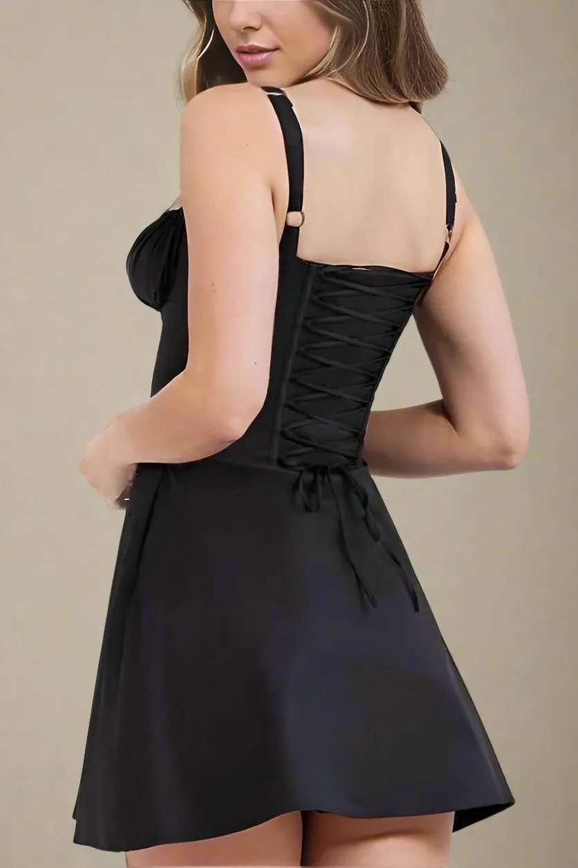 Taylor Bodycon Day Mini Dress - Classic Black