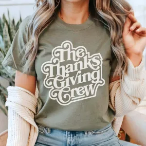 Thanksgiving Crew Wholesale Bella Graphic Tee - Fast Shipping