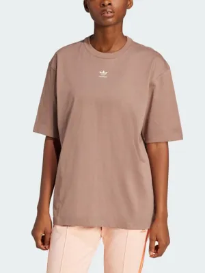Trefoil Essential Boyfriend Trace Brown T-Shirt