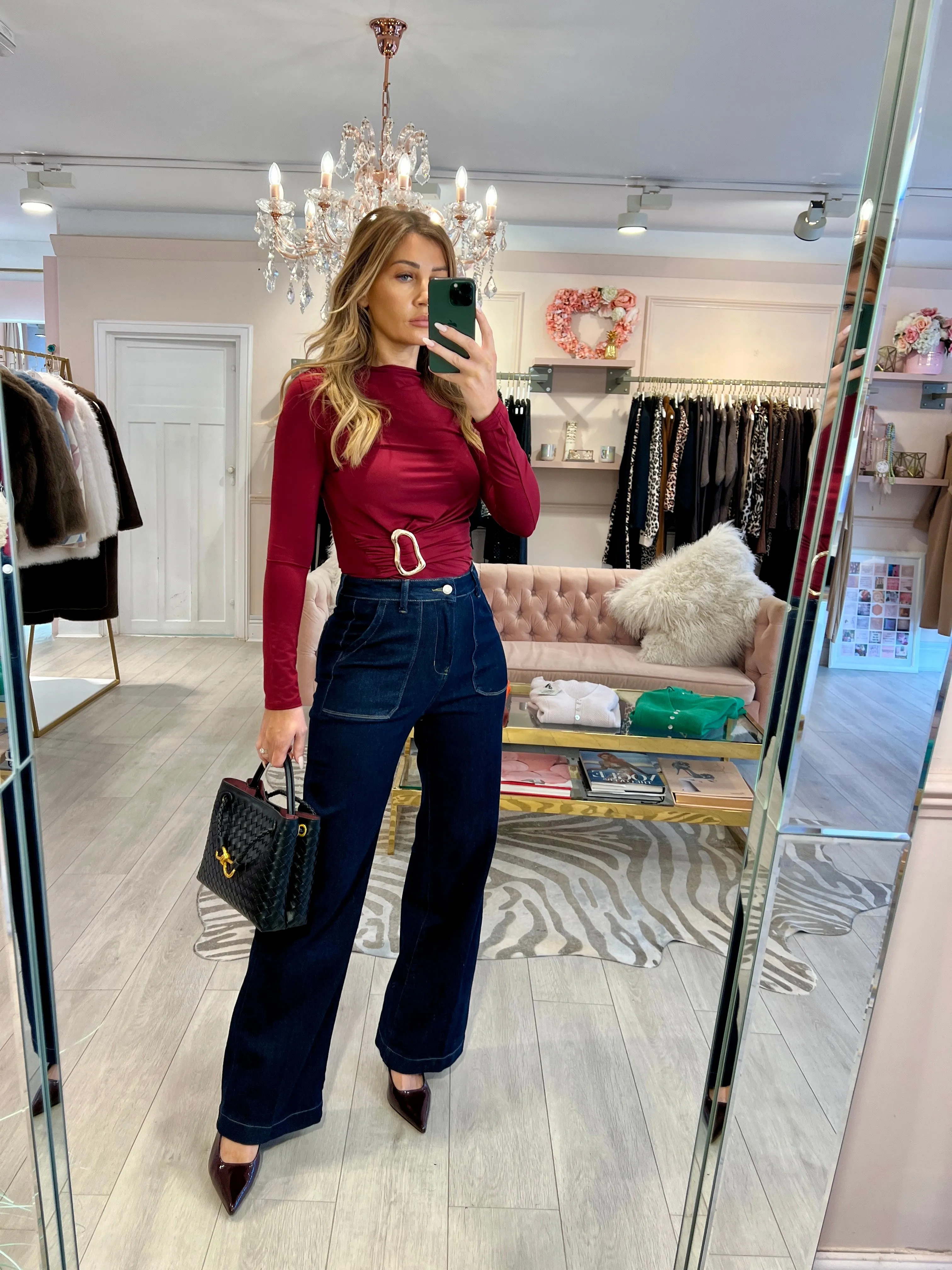 TRIXIE FRONT POCKET JEANS INDIGO