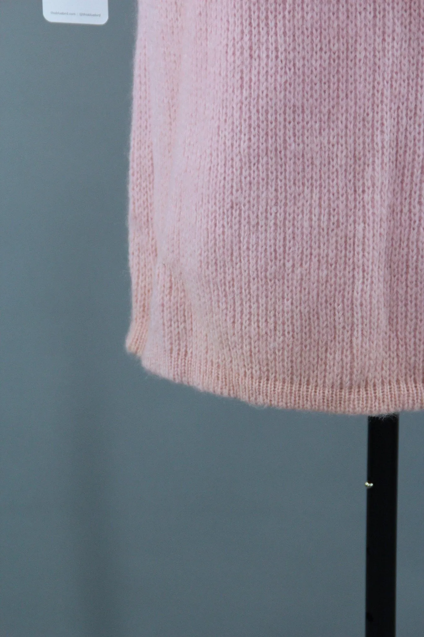 Vintage 1950s Pastel Pink Mohair Cardigan Sweater Coat with Tags