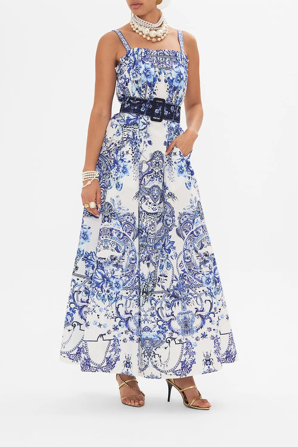 WIDE STRAP SUNDRESS GLAZE AND GRAZE