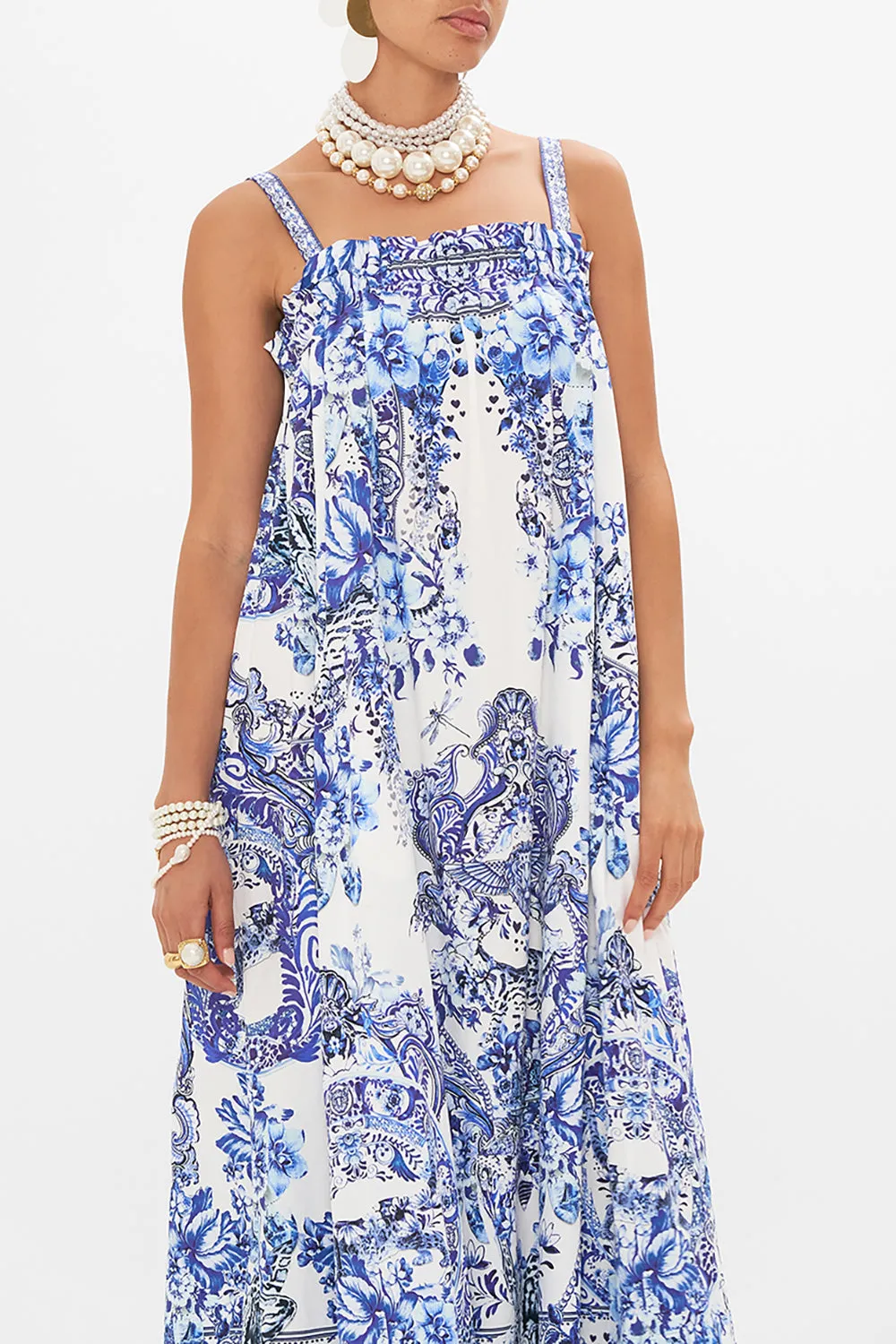 WIDE STRAP SUNDRESS GLAZE AND GRAZE