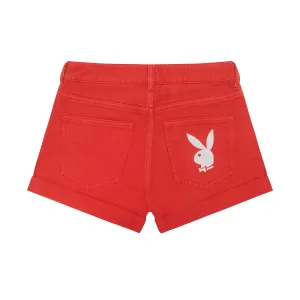 Women's Bright Bunny Denim Shorts