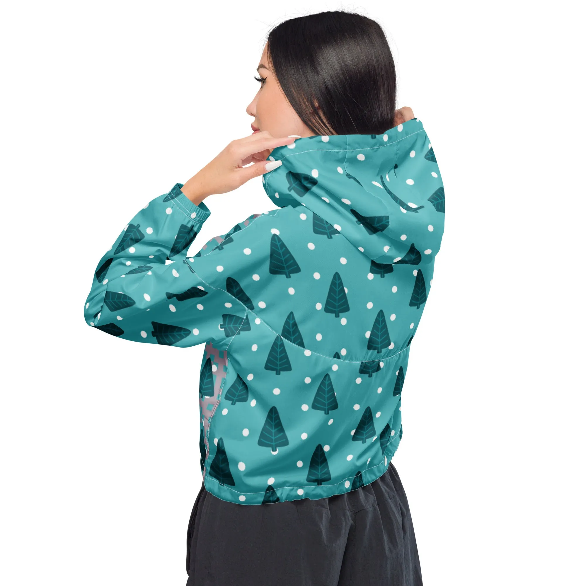 Women’s Holiday Cropped Windbreaker