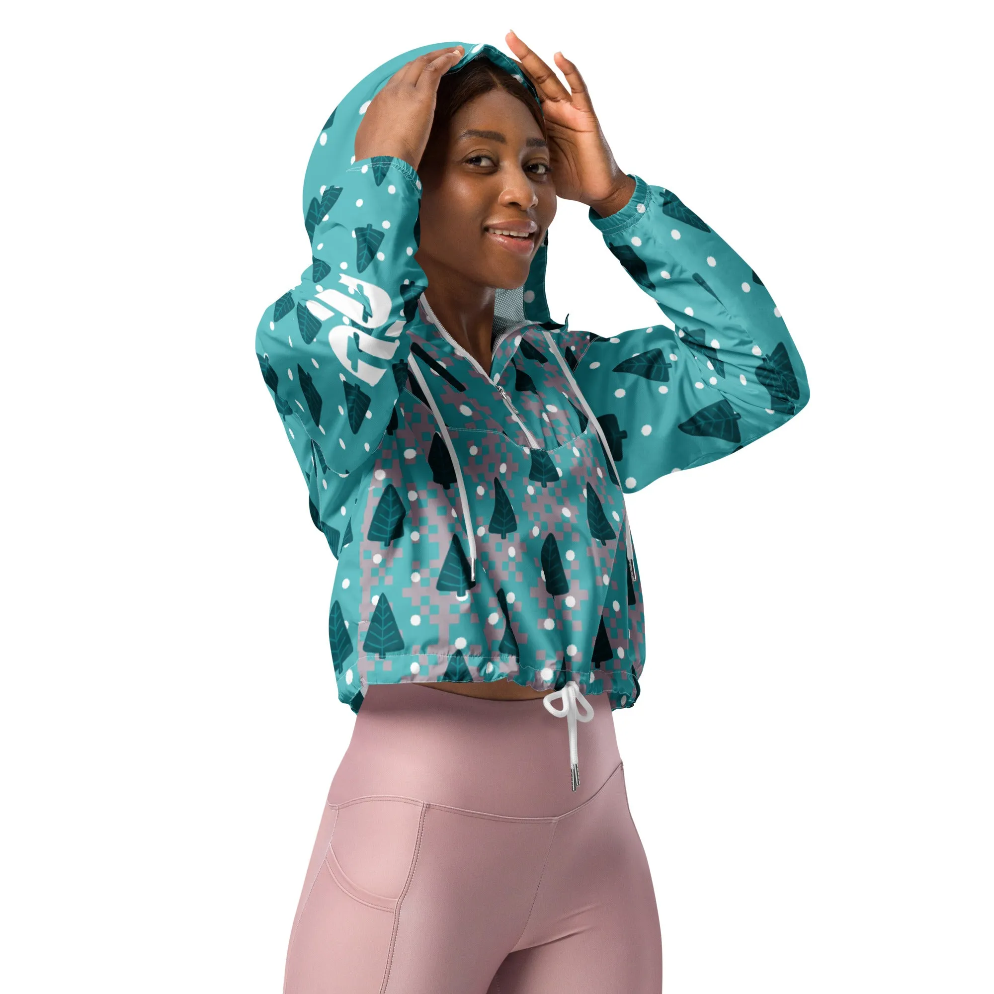 Women’s Holiday Cropped Windbreaker