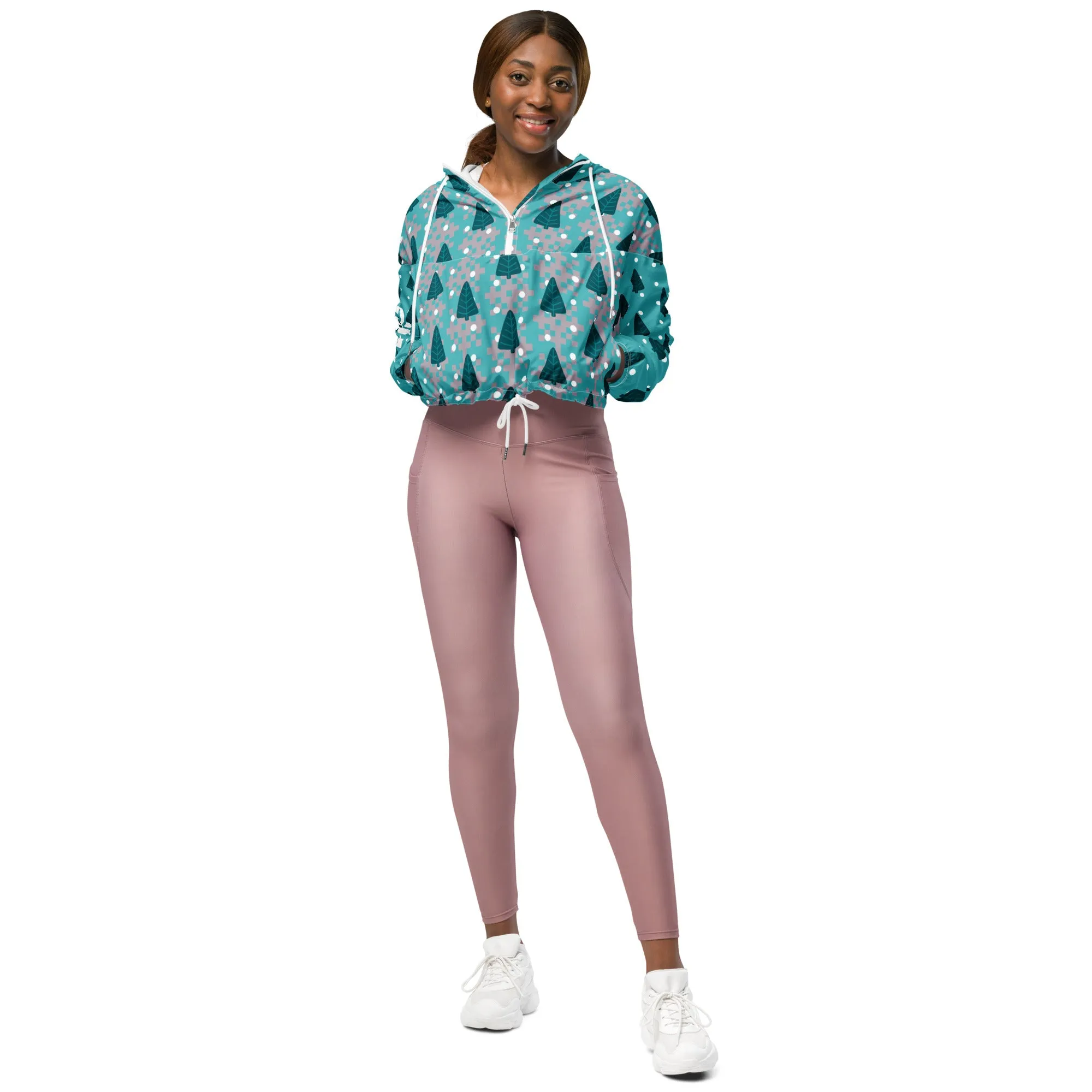 Women’s Holiday Cropped Windbreaker