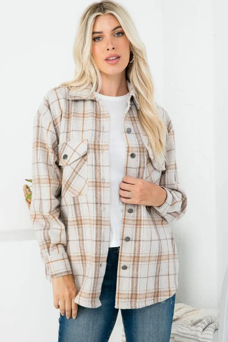 ZiA Apparel Cozy Oatmeal Shacket